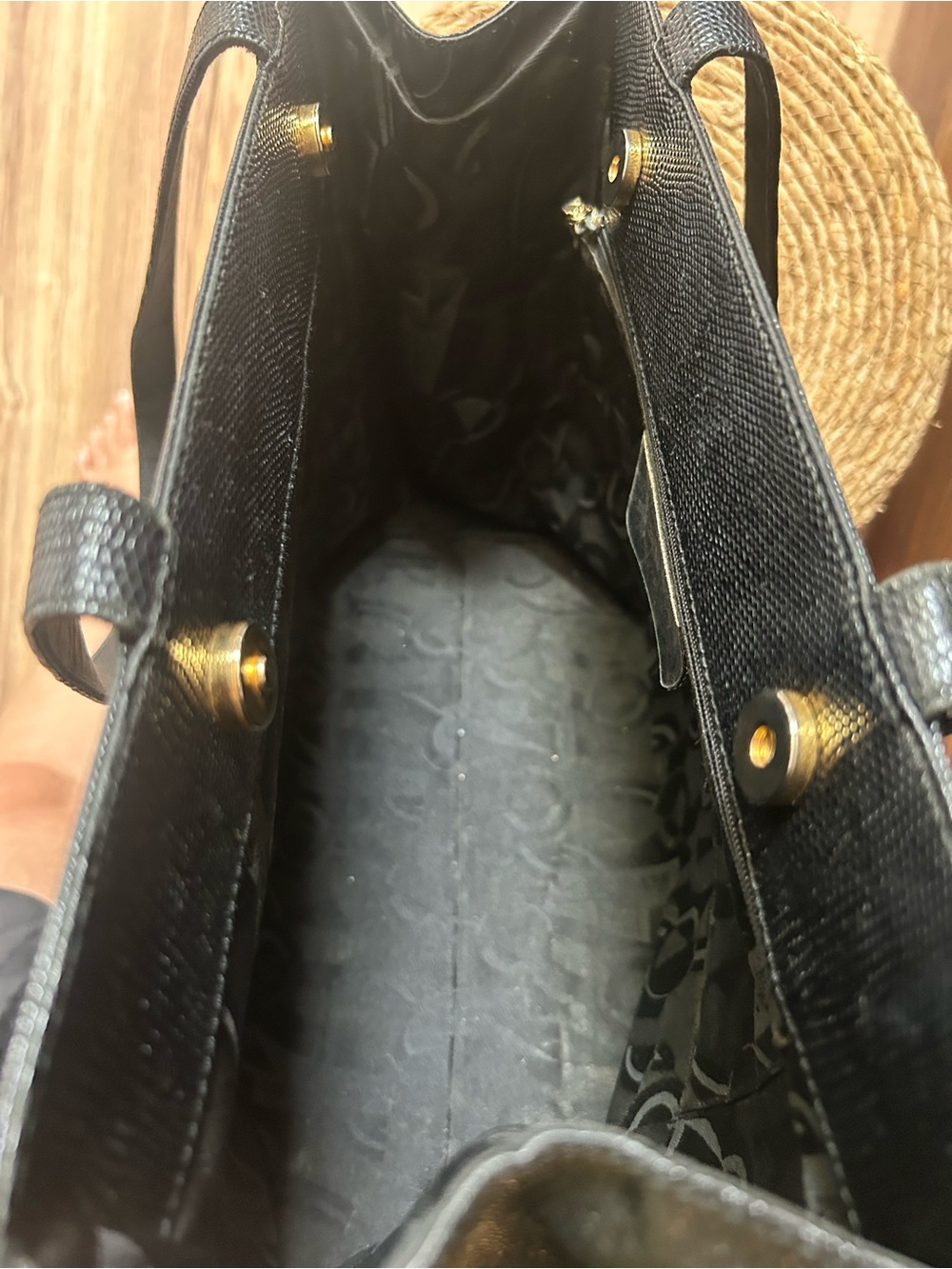Salvatore Ferragamo Black Tote with Gold Buckle - Picture 11 of 15